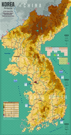 Korea: Fire and Ice War Game, Game Map