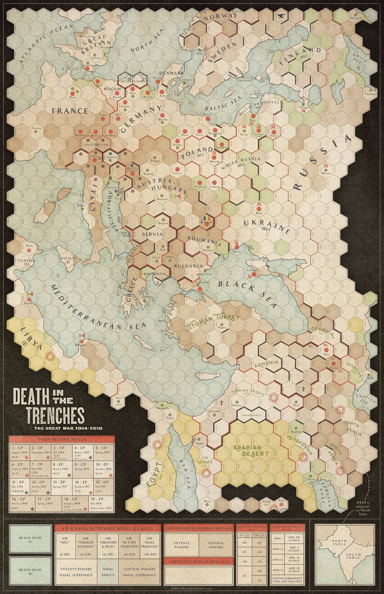 Death in the Trenches Game Map, War Game