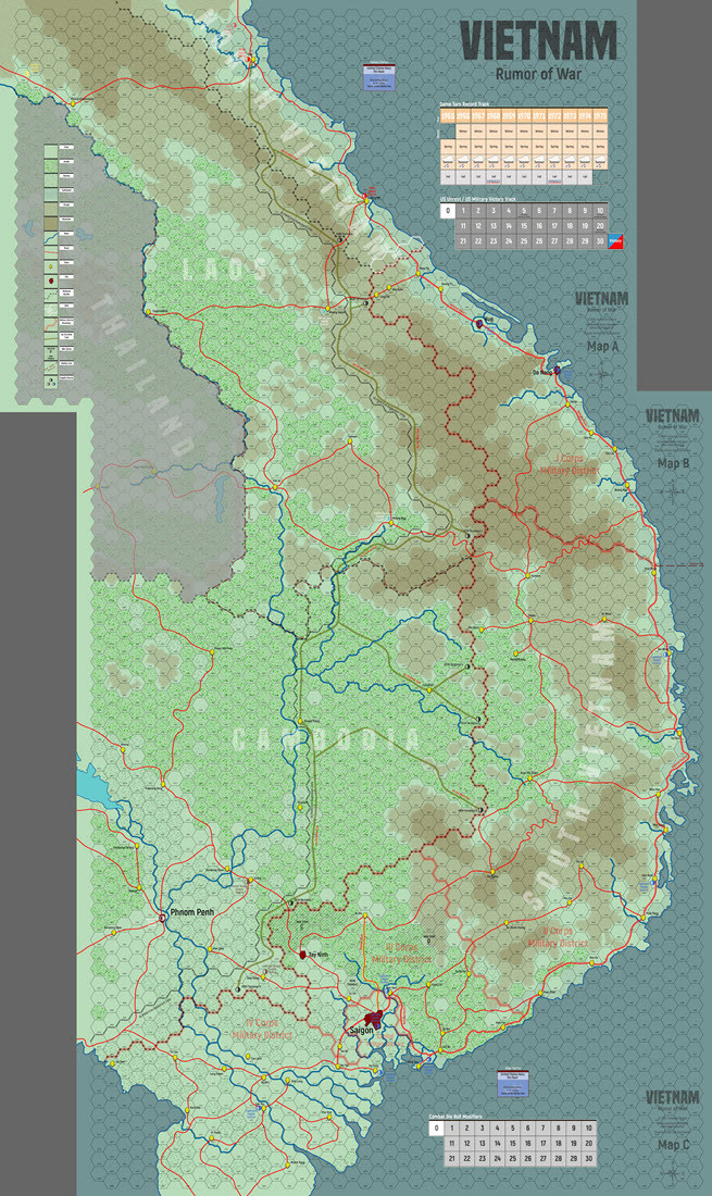 Vietnam: Rumor of War Game Map, War game