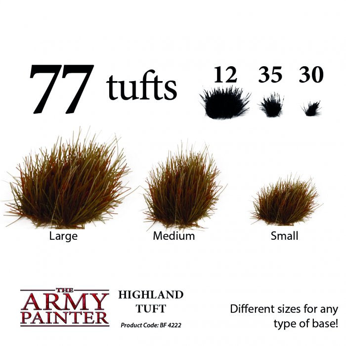 Army Painter Highland Tuft in varying sizes for scenery or terrain