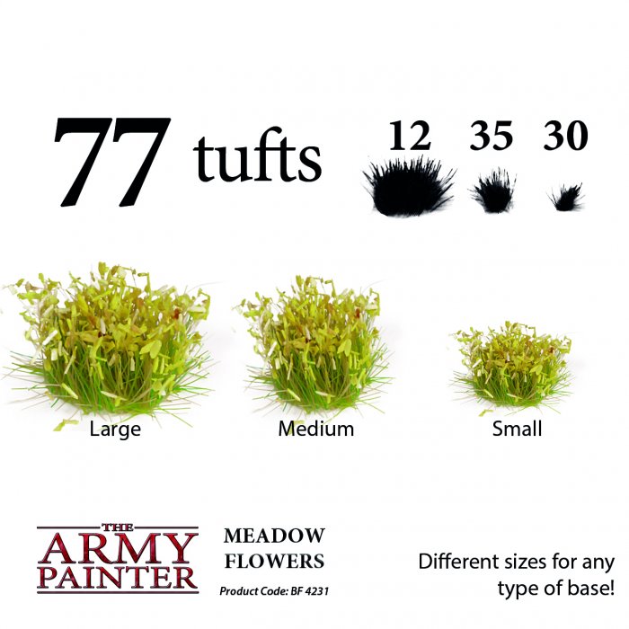 Army Painter Meadow Flowers in varying sizes for scenery or terrain