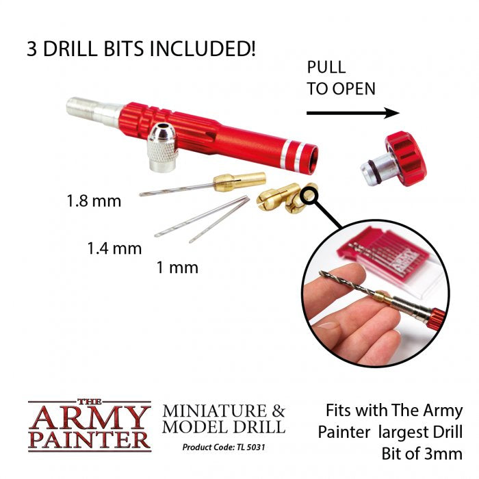 Army Painter Miniature and Model Drill. Drill bits provided