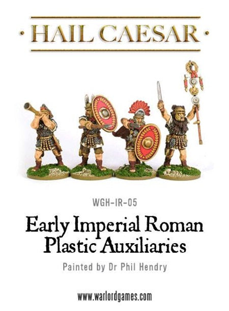 Hail Caesar game, painted, miniatures, Imperial Roman Auxiliaries, command, 28mm