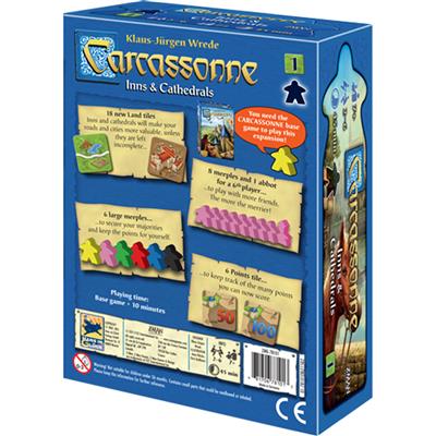 Carcassonne Expansion 1: Inns and Cathedrals Back Cover