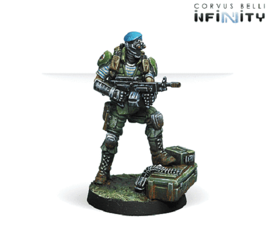 Infinity Ariadna: SPETSNAZ Heavy Machine Gun Miniature