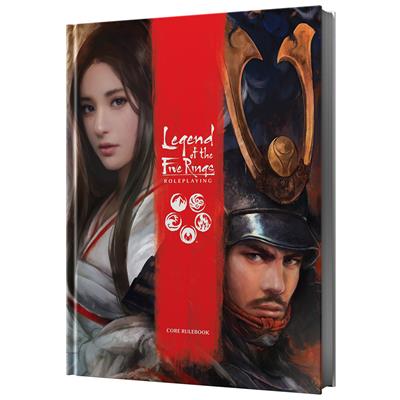 Legend of the Five Rings by Edge.  Role playing game core rules. Cover art