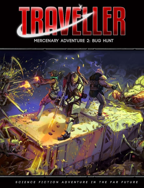 Traveller RPG: Mercenary Adventure 2 - Bug Hunt. Science Fiction role playing game, book