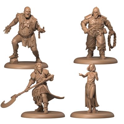 A Song of Ice and Fire game, unpainted miniatures, Neutral Heroes, plastic, 28mm