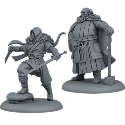 2 Night's Watch Attachments Miniatures, Unpainted