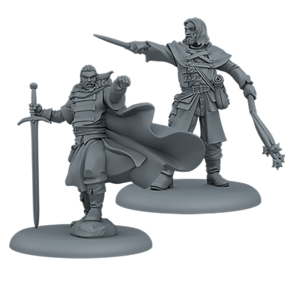 2 Night's Watch Attachments Miniatures, Unpainted