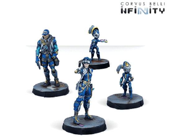 Corvus Belli: Infinity O-12 Support Pack, Specialized Support Unit Lambda Miniatures