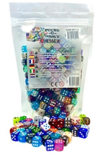 Chessex Bulk Dice Sets: Pound-O-12mm d6 Dice