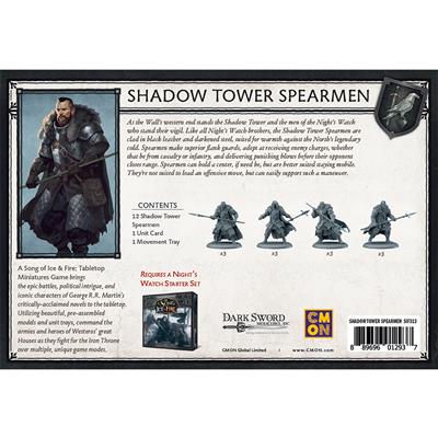 A SONG OF ICE & FIRE: SHADOW TOWER SPEARMEN Back Cover