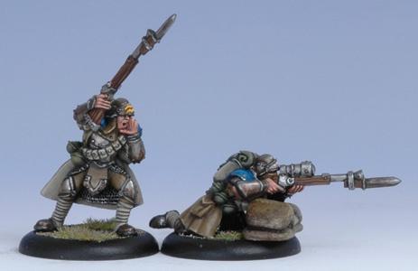 (Cygnar) Trencher Master Seargent & Sharpshooter Miniatures
