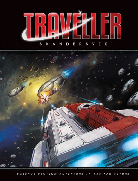 Traveller RPG: Skandervik, front cover, Science fiction role playing game