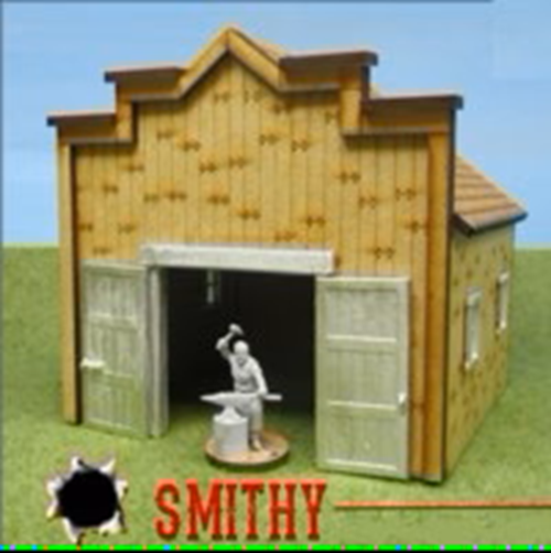 Cowtown Smity by Knuckleduster. Pre-painted MDF 28mm scale.