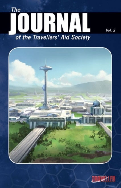 Traveller RPG: Journal of the Travellers’ Aid Society Volume 2 Front Cover. Science Fiction Role Playing Game