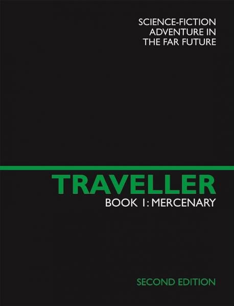 Traveller RPG - Book 1: Mercenary Second Edition Front Cover. Science Fiction role playing game