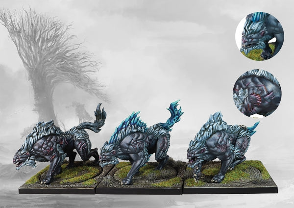Conquest: Nords - Fenr Beastpack Wargs Miniature Set
