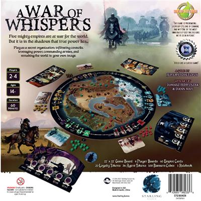 A War of Whispers, box art back