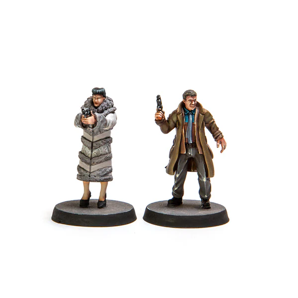 Black Site Studios, Zaibatsu cops 1, science fiction, cyberpunk, resin, miniatures