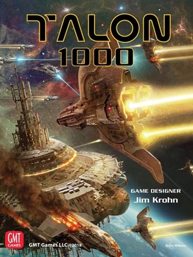 Talon 1000 Front Cover. Showing spaceships in battle